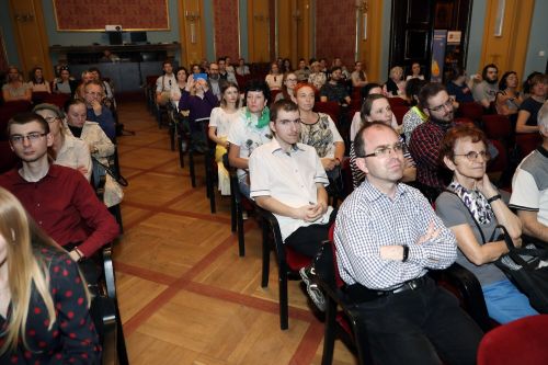  [fot. Andrzej Romański] Zdjęcie reportażowe z wydarzenia XIX Toruńskiego Festiwalu Nauki i Sztuki.  Kliknij, aby powiększyć zdjęcie